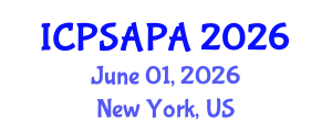 International Conference on Political Sciences and Policy Analysis (ICPSAPA) June 01, 2026 - New York, United States International Conference on Political Sciences and Policy Analysis (ICPSAPA) June 01, 2026 - New York, United States