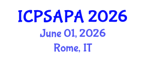 International Conference on Political Sciences and Policy Analysis (ICPSAPA) June 01, 2026 - Rome, Italy