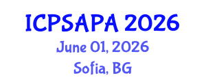 International Conference on Political Sciences and Policy Analysis (ICPSAPA) June 01, 2026 - Sofia, Bulgaria