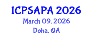 International Conference on Political Sciences and Policy Analysis (ICPSAPA) March 09, 2026 - Doha, Qatar