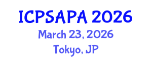 International Conference on Political Sciences and Policy Analysis (ICPSAPA) March 23, 2026 - Tokyo, Japan International Conference on Political Sciences and Policy Analysis (ICPSAPA) March 23, 2026 - Tokyo, Japan