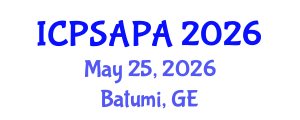 International Conference on Political Sciences and Policy Analysis (ICPSAPA) May 25, 2026 - Batumi, Georgia
