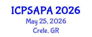 International Conference on Political Sciences and Policy Analysis (ICPSAPA) May 25, 2026 - Crete, Greece