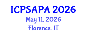 International Conference on Political Sciences and Policy Analysis (ICPSAPA) May 11, 2026 - Florence, Italy