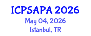 International Conference on Political Sciences and Policy Analysis (ICPSAPA) May 04, 2026 - Istanbul, Turkey International Conference on Political Sciences and Policy Analysis (ICPSAPA) May 04, 2026 - Istanbul, Turkey
