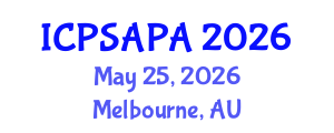 International Conference on Political Sciences and Policy Analysis (ICPSAPA) May 25, 2026 - Melbourne, Australia