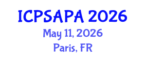 International Conference on Political Sciences and Policy Analysis (ICPSAPA) May 11, 2026 - Paris, France