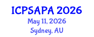 International Conference on Political Sciences and Policy Analysis (ICPSAPA) May 11, 2026 - Sydney, Australia International Conference on Political Sciences and Policy Analysis (ICPSAPA) May 11, 2026 - Sydney, Australia