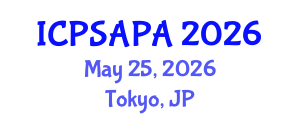International Conference on Political Sciences and Policy Analysis (ICPSAPA) May 25, 2026 - Tokyo, Japan International Conference on Political Sciences and Policy Analysis (ICPSAPA) May 25, 2026 - Tokyo, Japan