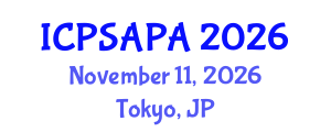 International Conference on Political Sciences and Policy Analysis (ICPSAPA) November 11, 2026 - Tokyo, Japan International Conference on Political Sciences and Policy Analysis (ICPSAPA) November 11, 2026 - Tokyo, Japan
