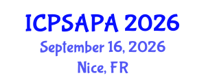 International Conference on Political Sciences and Policy Analysis (ICPSAPA) September 16, 2026 - Nice, France International Conference on Political Sciences and Policy Analysis (ICPSAPA) September 16, 2026 - Nice, France