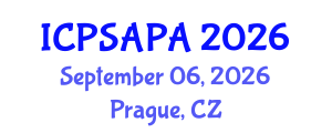 International Conference on Political Sciences and Policy Analysis (ICPSAPA) September 06, 2026 - Prague, Czechia International Conference on Political Sciences and Policy Analysis (ICPSAPA) September 06, 2026 - Prague, Czechia