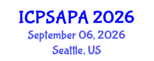 International Conference on Political Sciences and Policy Analysis (ICPSAPA) September 06, 2026 - Seattle, United States International Conference on Political Sciences and Policy Analysis (ICPSAPA) September 06, 2026 - Seattle, United States
