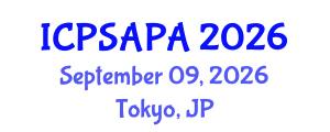 International Conference on Political Sciences and Policy Analysis (ICPSAPA) September 09, 2026 - Tokyo, Japan International Conference on Political Sciences and Policy Analysis (ICPSAPA) September 09, 2026 - Tokyo, Japan