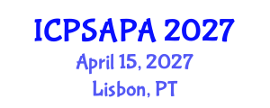 International Conference on Political Sciences and Policy Analysis (ICPSAPA) April 15, 2027 - Lisbon, Portugal International Conference on Political Sciences and Policy Analysis (ICPSAPA) April 15, 2027 - Lisbon, Portugal