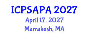 International Conference on Political Sciences and Policy Analysis (ICPSAPA) April 17, 2027 - Marrakesh, Morocco International Conference on Political Sciences and Policy Analysis (ICPSAPA) April 17, 2027 - Marrakesh, Morocco