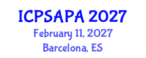 International Conference on Political Sciences and Policy Analysis (ICPSAPA) February 11, 2027 - Barcelona, Spain International Conference on Political Sciences and Policy Analysis (ICPSAPA) February 11, 2027 - Barcelona, Spain