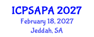 International Conference on Political Sciences and Policy Analysis (ICPSAPA) February 18, 2027 - Jeddah, Saudi Arabia