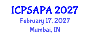 International Conference on Political Sciences and Policy Analysis (ICPSAPA) February 17, 2027 - Mumbai, India International Conference on Political Sciences and Policy Analysis (ICPSAPA) February 17, 2027 - Mumbai, India