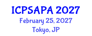 International Conference on Political Sciences and Policy Analysis (ICPSAPA) February 25, 2027 - Tokyo, Japan International Conference on Political Sciences and Policy Analysis (ICPSAPA) February 25, 2027 - Tokyo, Japan
