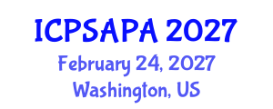 International Conference on Political Sciences and Policy Analysis (ICPSAPA) February 24, 2027 - Washington, United States International Conference on Political Sciences and Policy Analysis (ICPSAPA) February 24, 2027 - Washington, United States