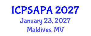 International Conference on Political Sciences and Policy Analysis (ICPSAPA) January 23, 2027 - Maldives, Maldives International Conference on Political Sciences and Policy Analysis (ICPSAPA) January 23, 2027 - Maldives, Maldives