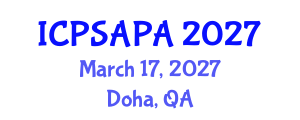 International Conference on Political Sciences and Policy Analysis (ICPSAPA) March 17, 2027 - Doha, Qatar International Conference on Political Sciences and Policy Analysis (ICPSAPA) March 17, 2027 - Doha, Qatar