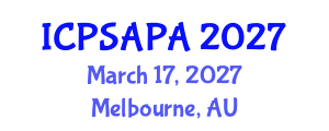 International Conference on Political Sciences and Policy Analysis (ICPSAPA) March 17, 2027 - Melbourne, Australia International Conference on Political Sciences and Policy Analysis (ICPSAPA) March 17, 2027 - Melbourne, Australia