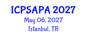 International Conference on Political Sciences and Policy Analysis (ICPSAPA) May 06, 2027 - Istanbul, Turkey International Conference on Political Sciences and Policy Analysis (ICPSAPA) May 06, 2027 - Istanbul, Turkey