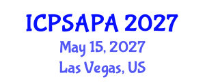 International Conference on Political Sciences and Policy Analysis (ICPSAPA) May 15, 2027 - Las Vegas, United States International Conference on Political Sciences and Policy Analysis (ICPSAPA) May 15, 2027 - Las Vegas, United States