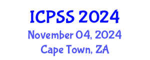 International Conference on Political Sociology and Socialization (ICPSS) November 04, 2024 - Cape Town, South Africa