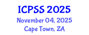 International Conference on Political Sociology and Socialization (ICPSS) November 04, 2025 - Cape Town, South Africa