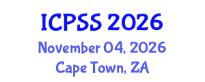 International Conference on Political Sociology and Socialization (ICPSS) November 04, 2026 - Cape Town, South Africa