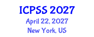 International Conference on Political Sociology and Socialization (ICPSS) April 22, 2027 - New York, United States International Conference on Political Sociology and Socialization (ICPSS) April 22, 2027 - New York, United States