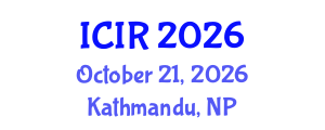 International Conference on Politics and International Relations (ICIR) October 21, 2026 - Kathmandu, Nepal International Conference on Politics and International Relations (ICIR) October 21, 2026 - Kathmandu, Nepal