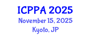 International Conference on Politics and Public Administration (ICPPA) November 15, 2025 - Kyoto, Japan