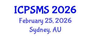 International Conference on Politics, Sociology and Media Studies (ICPSMS) February 25, 2026 - Sydney, Australia