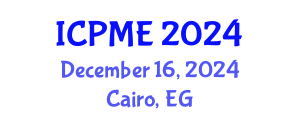 International Conference on Polymer and Material Engineering (ICPME) December 16, 2024 - Cairo, Egypt
