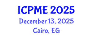 International Conference on Polymer and Material Engineering (ICPME) December 13, 2025 - Cairo, Egypt