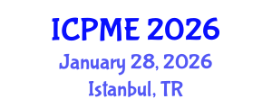 International Conference on Polymer and Material Engineering (ICPME) January 28, 2026 - Istanbul, Turkey