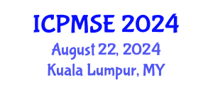 International Conference on Polymer Materials Science and Engineering (ICPMSE) August 22, 2024 - Kuala Lumpur, Malaysia