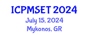 International Conference on Polymer Materials Science, Engineering and Technology (ICPMSET) July 15, 2024 - Mykonos, Greece