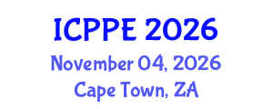 International Conference on Polymer Products and Engineering (ICPPE) November 04, 2026 - Cape Town, South Africa