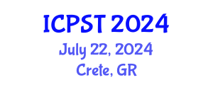 International Conference on Polymer Science and Technology (ICPST) July 22, 2024 - Crete, Greece