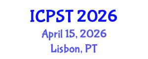 International Conference on Polymer Science and Technology (ICPST) April 15, 2026 - Lisbon, Portugal