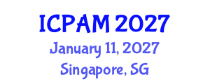 International Conference on Polymers and Advanced Materials (ICPAM) January 11, 2027 - Singapore, Singapore International Conference on Polymers and Advanced Materials (ICPAM) January 11, 2027 - Singapore, Singapore
