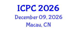 International Conference on Polymers and Composites (ICPC) December 09, 2026 - Macau, China International Conference on Polymers and Composites (ICPC) December 09, 2026 - Macau, China
