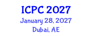 International Conference on Polymers and Composites (ICPC) January 28, 2027 - Dubai, United Arab Emirates International Conference on Polymers and Composites (ICPC) January 28, 2027 - Dubai, United Arab Emirates
