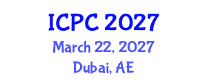 International Conference on Polymers and Composites (ICPC) March 22, 2027 - Dubai, United Arab Emirates International Conference on Polymers and Composites (ICPC) March 22, 2027 - Dubai, United Arab Emirates