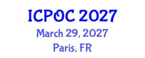 International Conference on Polymers and Organic Chemistry (ICPOC) March 29, 2027 - Paris, France International Conference on Polymers and Organic Chemistry (ICPOC) March 29, 2027 - Paris, France